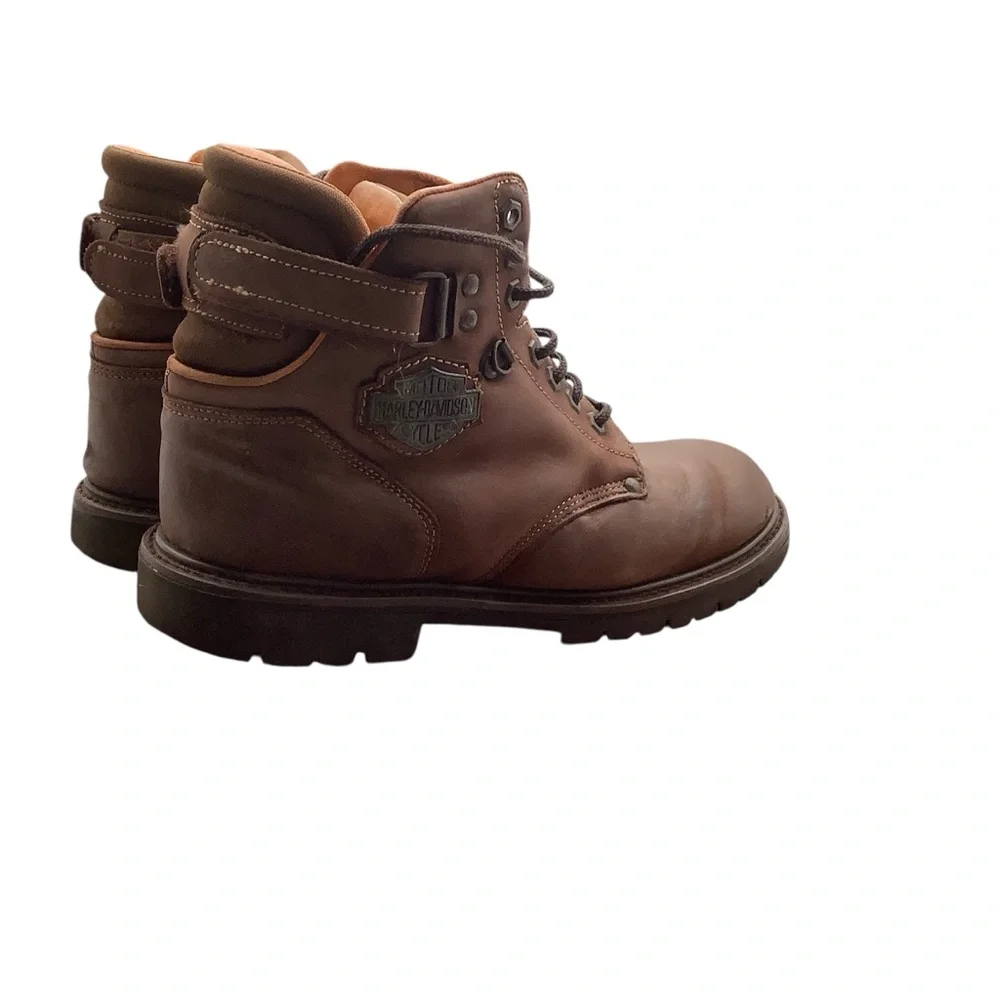 Harley Davidson Men's‎ Brown Leather Boots size 9.5